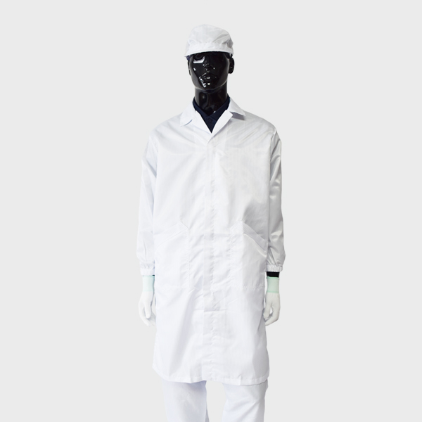 제전복/방진복 롱가운 Y카라 -백색