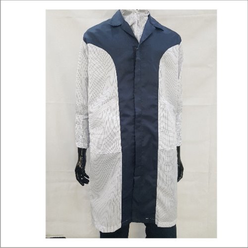 가운(Y) 카라 2배색 #원단(체크원단)